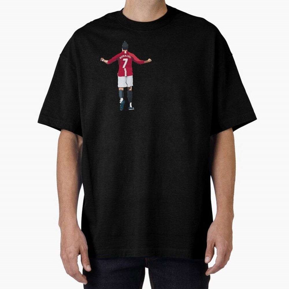 Cristiano Ronaldo CR7 Oversized T-Shirt Show Match Day Excitement for FIFA World Cup 2026 USA Canada Mexico Spirit, Built around England, Messi, Sports Nostalgia, International Competition, Famous Players and Unforgettable Victories; Made for