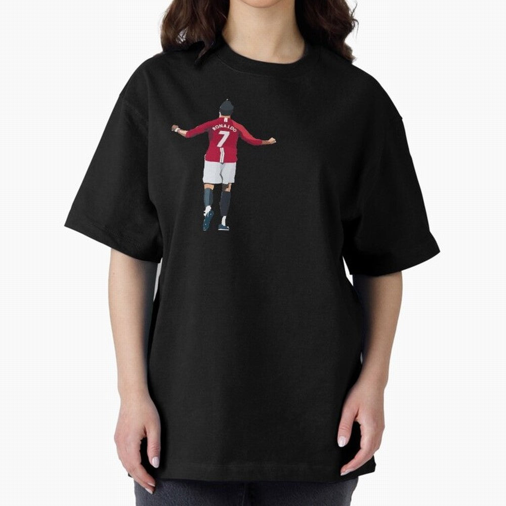 Cristiano Ronaldo CR7 Oversized T-Shirt Show Match Day Excitement for FIFA World Cup 2026 USA Canada Mexico Spirit, Built around England, Messi, Sports Nostalgia, International Competition, Famous Players and Unforgettable Victories; Made for