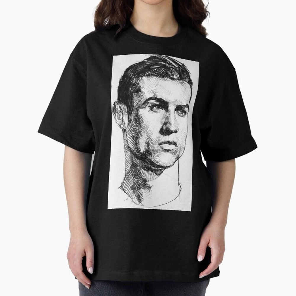Cristiano Ronaldo CR7 Oversized T-Shirt Celebrate Rivalries and Pride in FIFA World Cup 2026 USA Canada Mexico Spirit, Celebrating Spain, Haaland and Mbappe, Classic Soccer Heritage, Championship Pressure, Fan Loyalty and International Pride;