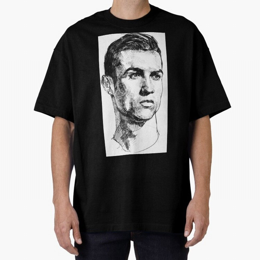 Cristiano Ronaldo CR7 Oversized T-Shirt Celebrate Rivalries and Pride in FIFA World Cup 2026 USA Canada Mexico Spirit, Celebrating Spain, Haaland and Mbappe, Classic Soccer Heritage, Championship Pressure, Fan Loyalty and International Pride;
