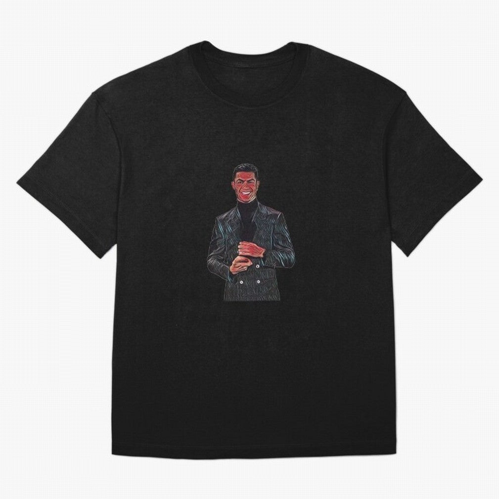 a nice smile from the goat Oversized T-Shirt Follow the Road to FIFA World Cup 2026 Spirit, Capturing England, Cristiano Ronaldo, Haaland and CR7, Sports Nostalgia, International Competition, Famous Players and Unforgettable Victories; Perfect for