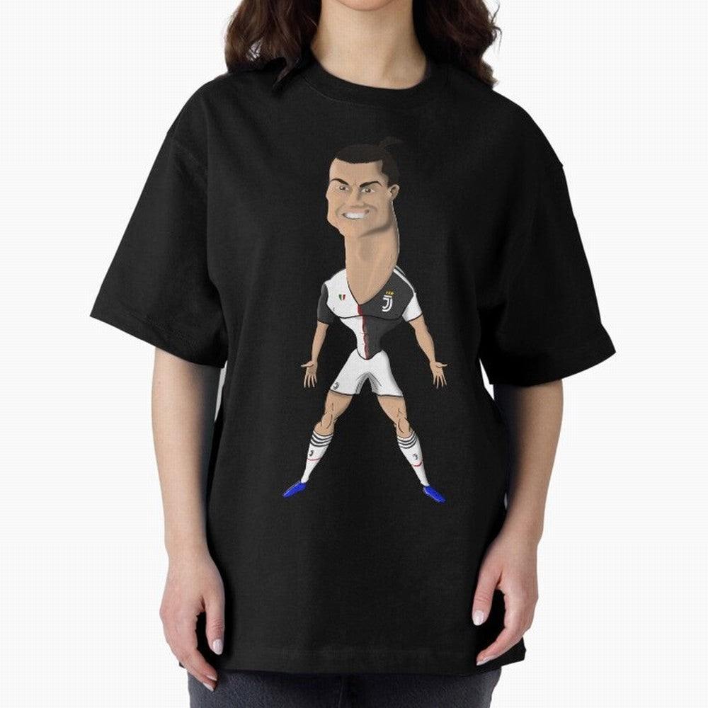 CR7 Oversized T-Shirt Fuel Your Fan Pride for FIFA World Cup 2026 Group Stage Celebrating Messi, Neymar and Mbappe, England and Germany Energy, Sports Nostalgia, International Competition, Famous Players and Unforgettable Victories; Perfect for
