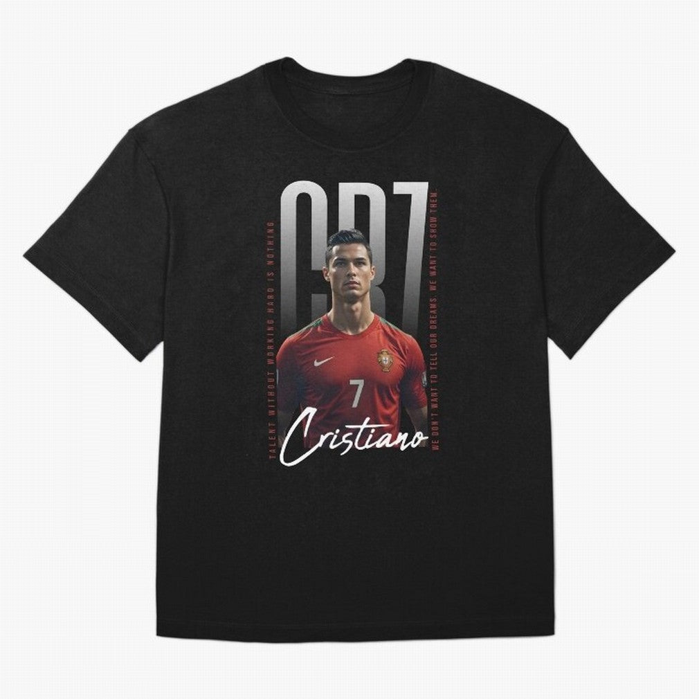Cristiano Ronaldo Oversized T-Shirt Live the Energy of Match Day Hype around FIFA World Cup 2026, Haaland and Mbappe, Portugal, Tournament Hype, Historic Matchups, Family Viewing Parties and Global Sports Pride; Perfect for People Who Love