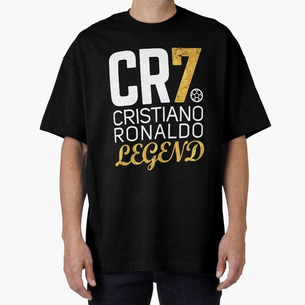 CR7 legend gold Oversized T-Shirt Celebrate Unforgettable Nights in the FIFA World Cup 2026 Journey through Mbappe Highlights, Germany Pride, Football Passion, Legendary Performances, Festival Vibes and Supporter Community; Perfect for Supporters