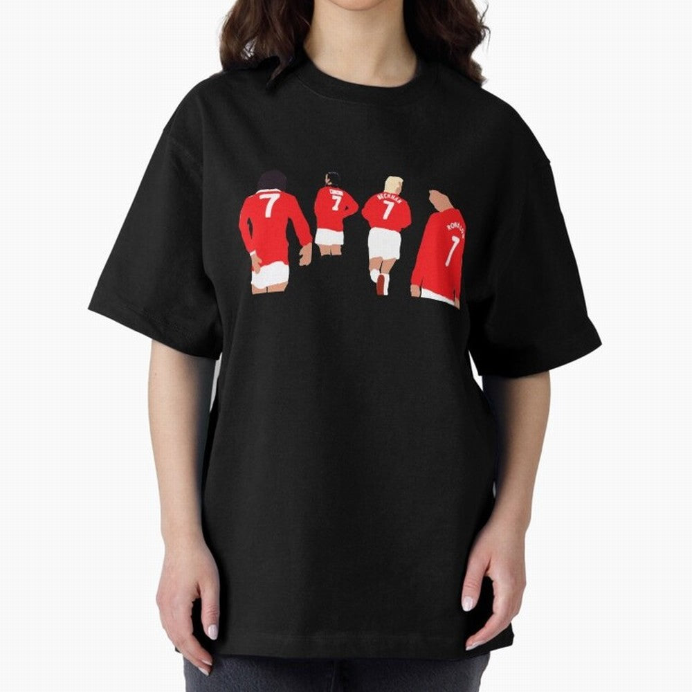 Manchester United Number 7 Legends Oversized T-Shirt Discover FIFA World Cup 2026 USA Canada Mexico Inspired by Mbappe, England and Germany Energy, Classic Soccer Heritage, Championship Pressure, Fan Loyalty and International Pride; Built for