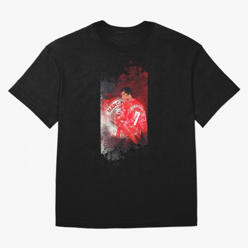Ronaldo Illustration 002 Oversized T-Shirt Upgrade FIFA World Cup 2026 for Fans of Mbappe and Argentina and Brazil, Bringing Football Festival Excitement, Trophy Ambitions, Country Rivalries and Star Player Buzz; Made for Collectors Who Enjoy