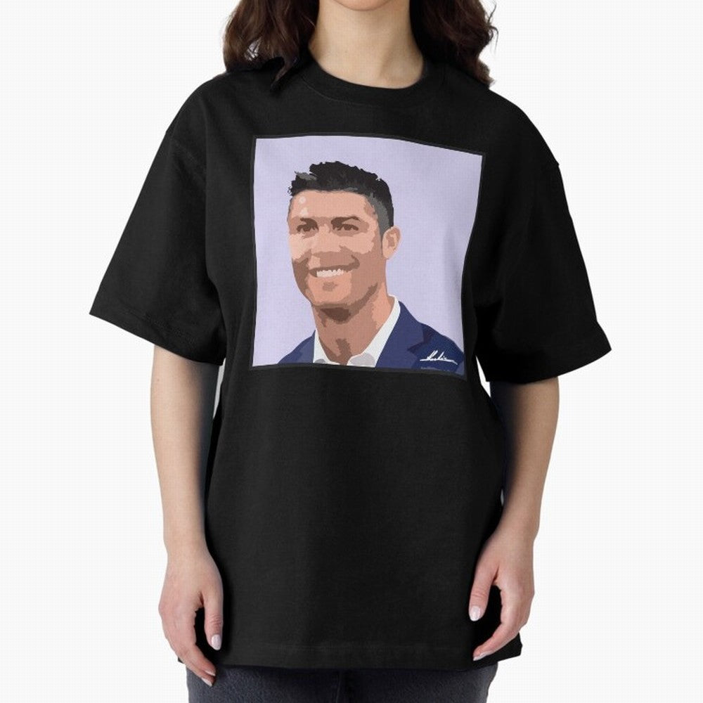 Cristiano Ronaldo Oversized T-Shirt Represent Fans Who Live for FIFA World Cup 2026 Group Stage Spirit, Connected to Netherlands, Mbappe and Neymar, Worldwide Fan Energy, Dramatic Goals, Stadium Lights and Championship Celebrations; Perfect for