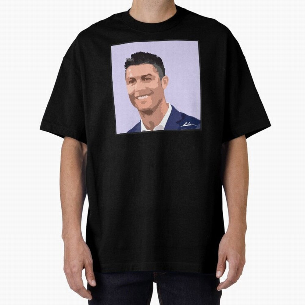 Cristiano Ronaldo Oversized T-Shirt Represent Fans Who Live for FIFA World Cup 2026 Group Stage Spirit, Connected to Netherlands, Mbappe and Neymar, Worldwide Fan Energy, Dramatic Goals, Stadium Lights and Championship Celebrations; Perfect for