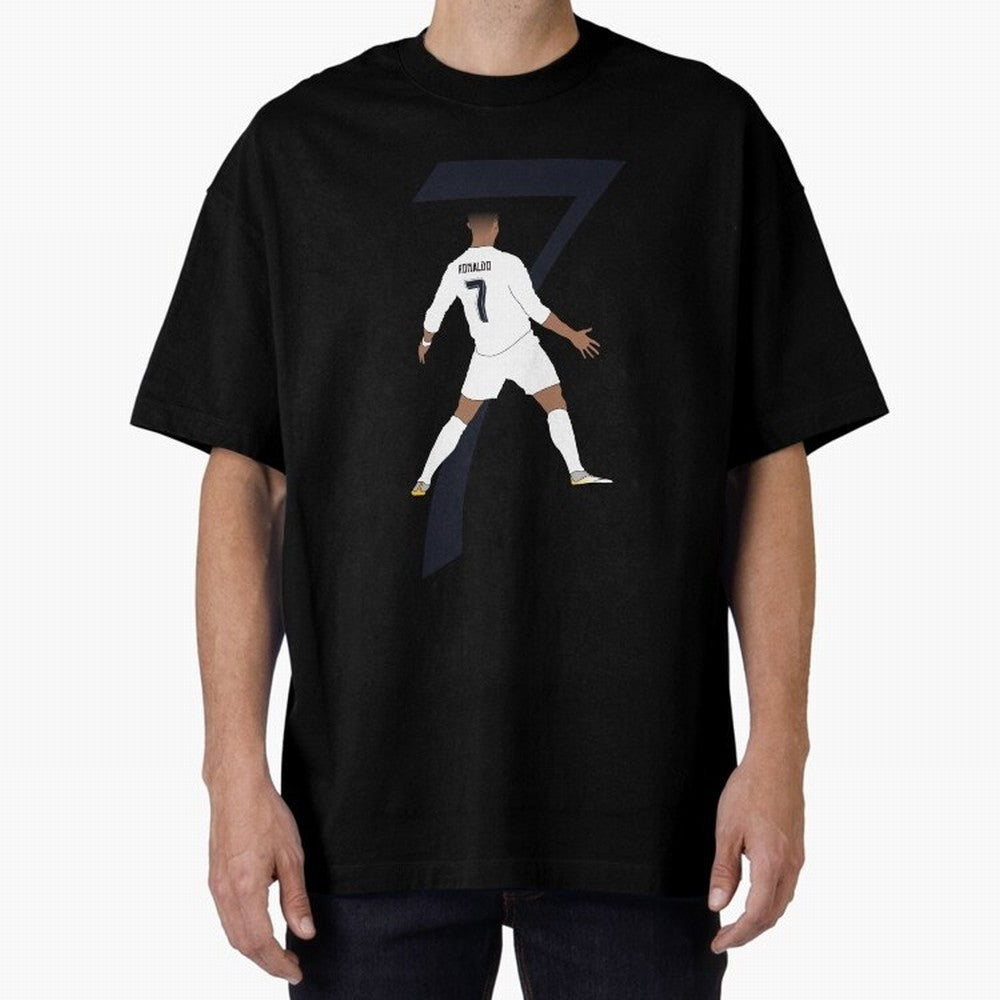 Cristiano Ronaldo #7 Oversized T-Shirt Show Support during FIFA World Cup 2026 Centered on Cristiano Ronaldo, France Energy, Championship Spirit, Famous Goals, Roaring Crowds and International Football Unity; Ideal for Passionate Fans Who Love