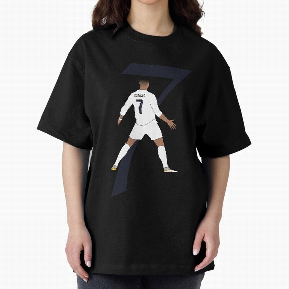 Cristiano Ronaldo #7 Oversized T-Shirt Show Support during FIFA World Cup 2026 Centered on Cristiano Ronaldo, France Energy, Championship Spirit, Famous Goals, Roaring Crowds and International Football Unity; Ideal for Passionate Fans Who Love