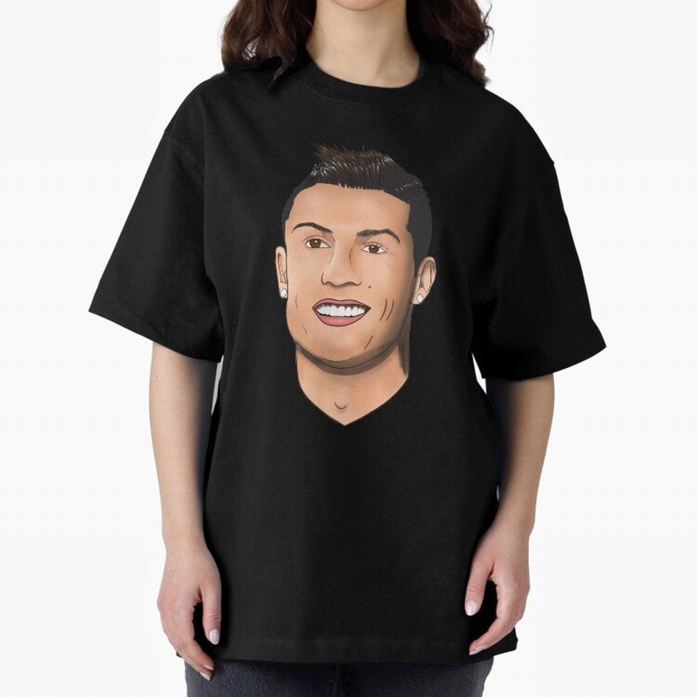 Cristiano Ronaldo Oversized T-Shirt Honor the Beautiful Game during FIFA World Cup 2026 USA Canada Mexico for Fans of Messi and Cristiano Ronaldo and Spain, Bringing Vintage Soccer Flavor, Modern Football Stars, National Flags and Final Night