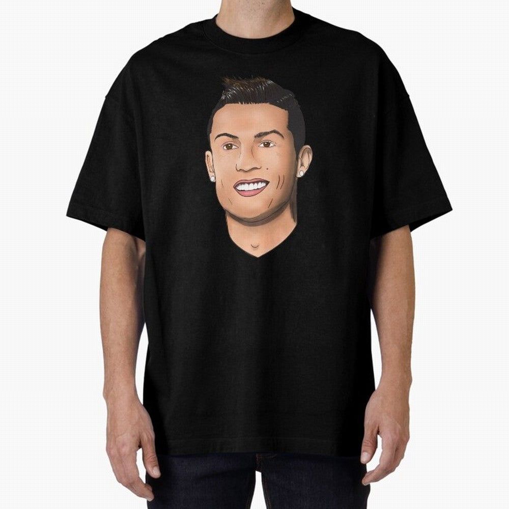 Cristiano Ronaldo Oversized T-Shirt Honor the Beautiful Game during FIFA World Cup 2026 USA Canada Mexico for Fans of Messi and Cristiano Ronaldo and Spain, Bringing Vintage Soccer Flavor, Modern Football Stars, National Flags and Final Night