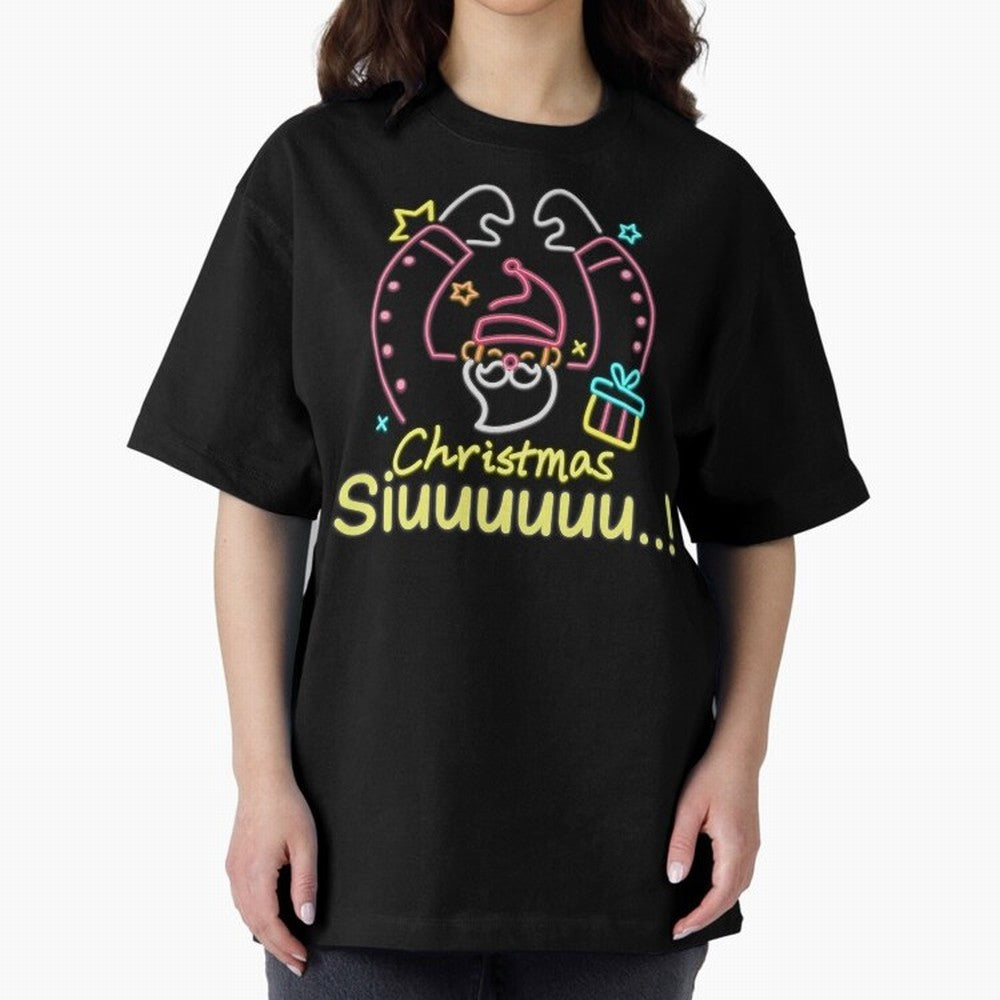 Christmas siuuu CR7 goal Oversized T-Shirt Join the Global Buzz around Global Football Passion for FIFA World Cup 2026 Group Stage, Celebrating Messi, Neymar and Mbappe, England and Germany, Stadium Chants, National Pride, Trophy Dreams and