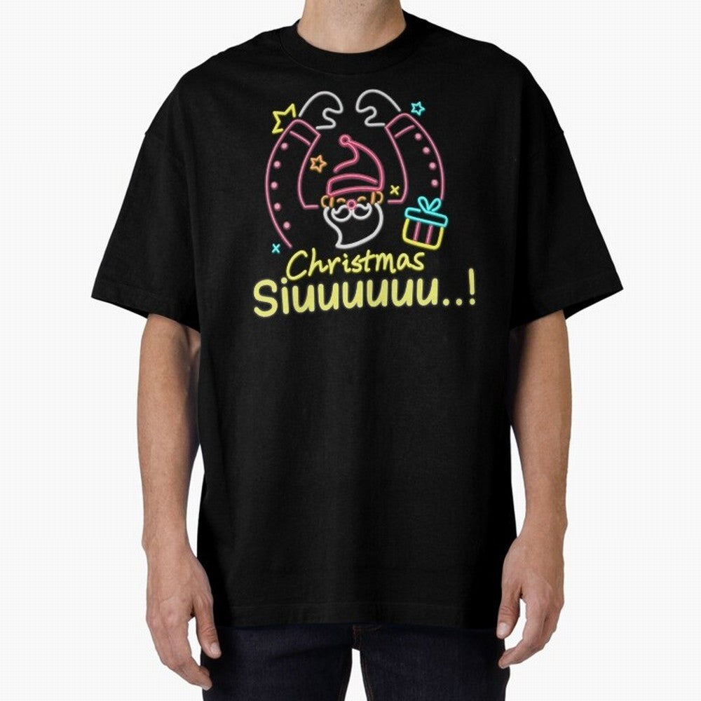 Christmas siuuu CR7 goal Oversized T-Shirt Join the Global Buzz around Global Football Passion for FIFA World Cup 2026 Group Stage, Celebrating Messi, Neymar and Mbappe, England and Germany, Stadium Chants, National Pride, Trophy Dreams and