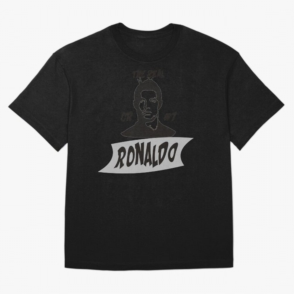 The Real Ronaldo Oversized T-Shirt Celebrate Fan Culture around Global Football Passion for FIFA World Cup 2026 USA Canada Mexico, with Neymar, Brazil, Vintage Soccer Flavor, Modern Football Stars, National Flags and Final Night Emotion; Ideal for