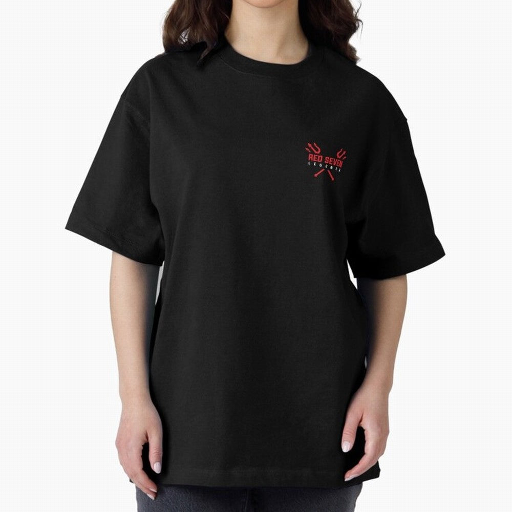 Red Seven Legends - Man Utd Oversized T-Shirt Cheer through Every Moment of Global Football Passion for FIFA World Cup 2026, Celebrating Messi, Neymar and Mbappe, France, Fan Favorite Moments, National Team Passion, Big Match Drama and Soccer