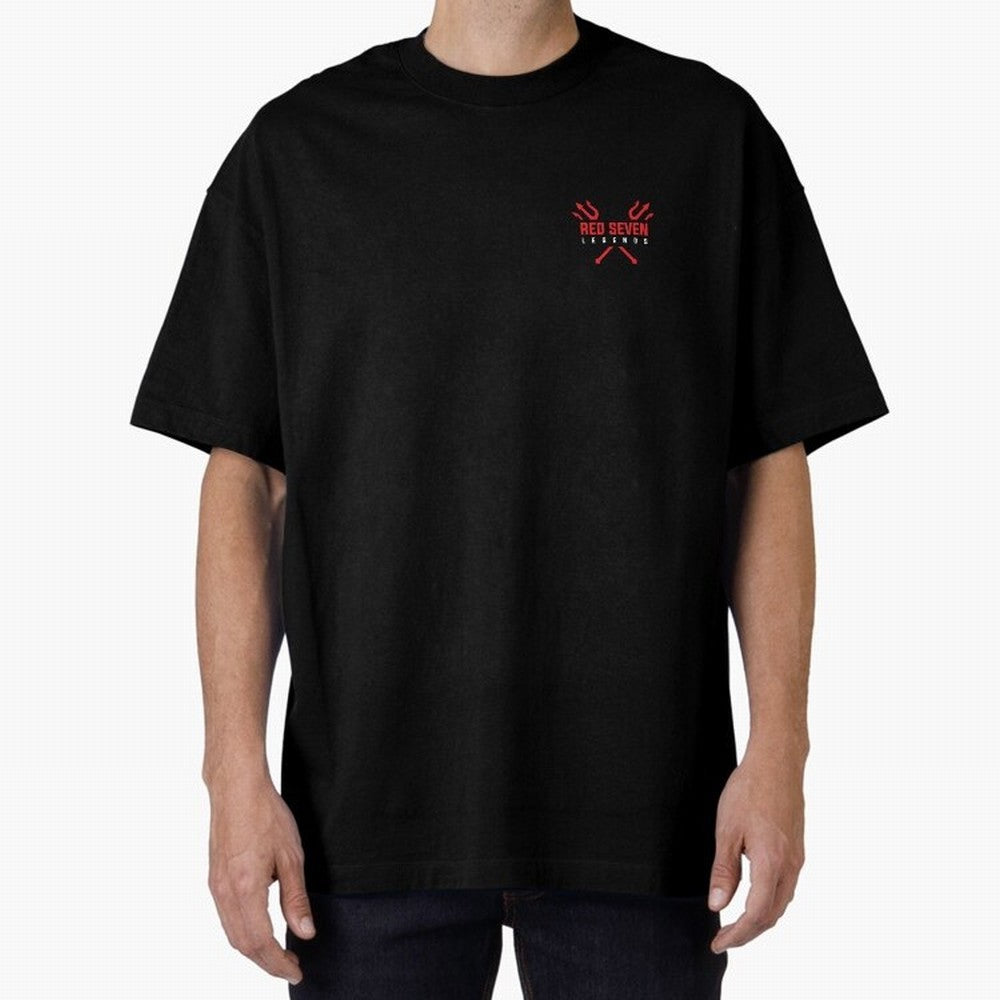 Red Seven Legends - Man Utd Oversized T-Shirt Cheer through Every Moment of Global Football Passion for FIFA World Cup 2026, Celebrating Messi, Neymar and Mbappe, France, Fan Favorite Moments, National Team Passion, Big Match Drama and Soccer