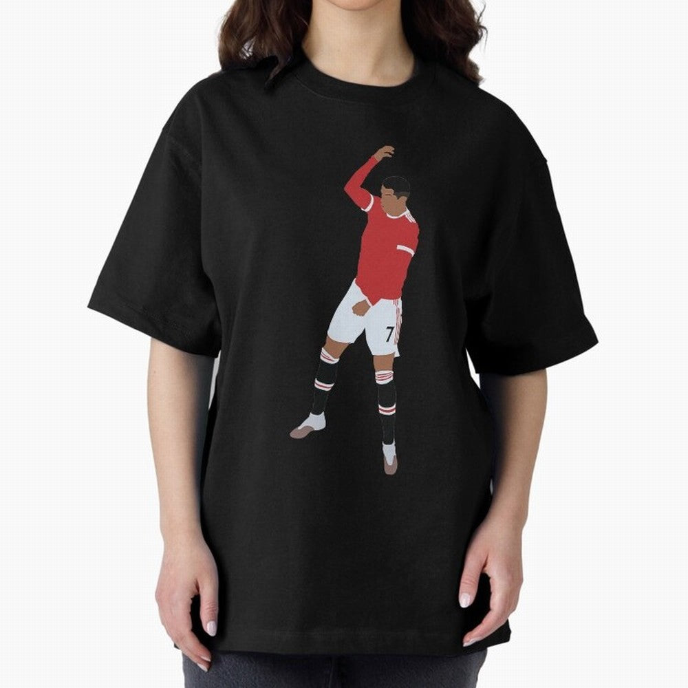 Cristiano Ronaldo 4 Oversized T-Shirt Step into FIFA World Cup 2026 USA Canada Mexico for Fans of Neymar and France, Bringing Championship Spirit, Famous Goals, Roaring Crowds and International Football Unity; Made for Die Hard Supporters, Soccer