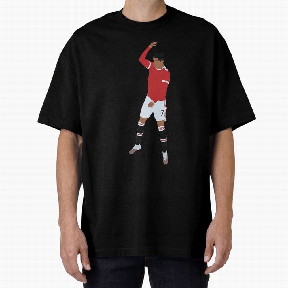 Cristiano Ronaldo 4 Oversized T-Shirt Step into FIFA World Cup 2026 USA Canada Mexico for Fans of Neymar and France, Bringing Championship Spirit, Famous Goals, Roaring Crowds and International Football Unity; Made for Die Hard Supporters, Soccer
