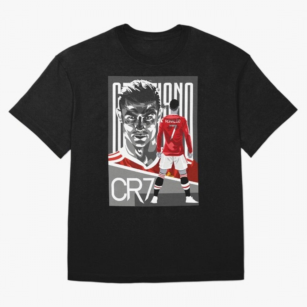 Cristiano Ronaldo In Red Oversized T-Shirt Relive Global Football Passion for FIFA World Cup 2026 Group Stage, Made for Neymar, Brazil, Champion Mindset, Group Stage Buzz, Knockout Tension and Passionate Fan Culture; Great for Watch Parties, Sports