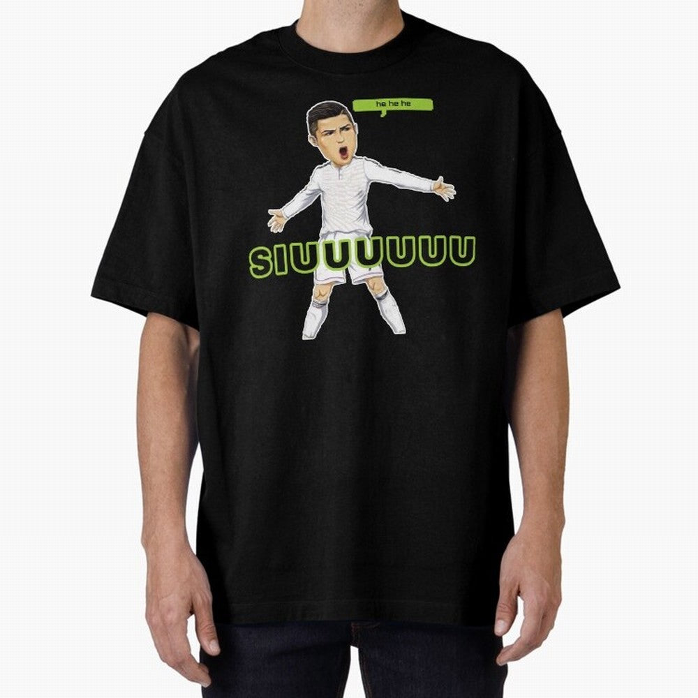 Hehehe SUIII Cristiano ronaldo Oversized T-Shirt Celebrate Rivalries and Pride in the FIFA World Cup 2026 Journey through Mbappe and Neymar Highlights, Argentina Pride, Worldwide Fan Energy, Dramatic Goals, Stadium Lights and Championship