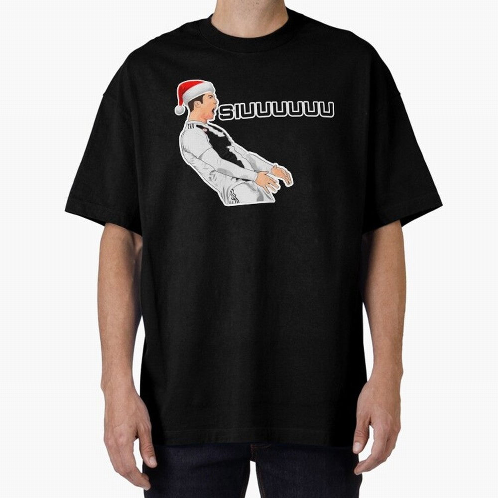 Siuuu Cristiano ronaldo funny Oversized T-Shirt Show Love for Legendary Goals in Match Day Hype around FIFA World Cup 2026, Neymar, Haaland and Cristiano Ronaldo, Portugal, Spain and Germany, Goal Celebration Energy, Supporter Heritage, Football