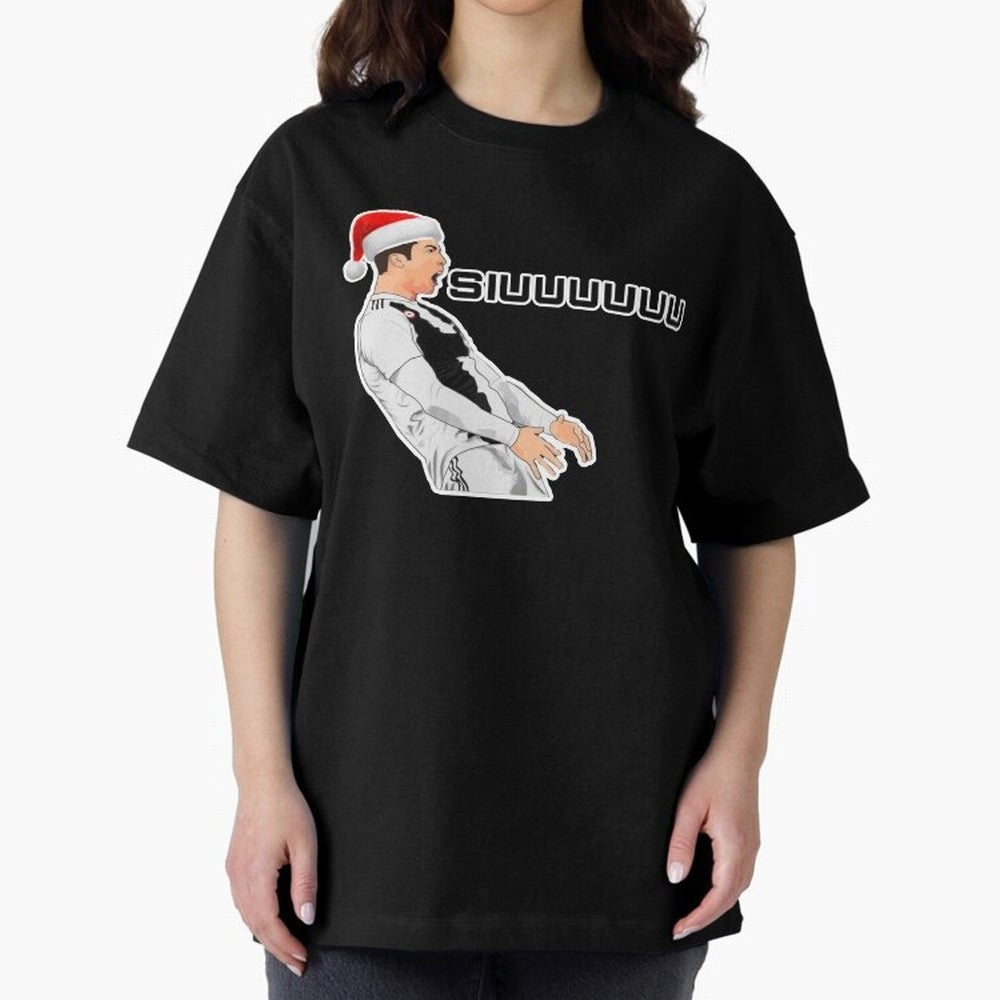 Siuuu Cristiano ronaldo funny Oversized T-Shirt Show Love for Legendary Goals in Match Day Hype around FIFA World Cup 2026, Neymar, Haaland and Cristiano Ronaldo, Portugal, Spain and Germany, Goal Celebration Energy, Supporter Heritage, Football