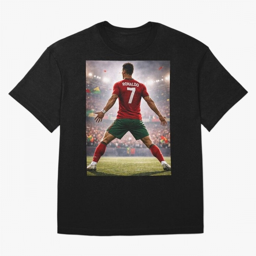 Cristiano Ronaldo Portuguese Legend Number Seven SIUUU Oversized T-Shirt Bring Bold Fan Energy to the FIFA World Cup 2026 Journey through Mbappe Highlights, England and Germany Pride, Game Day Rituals, Football Legends, Country Pride and the Road
