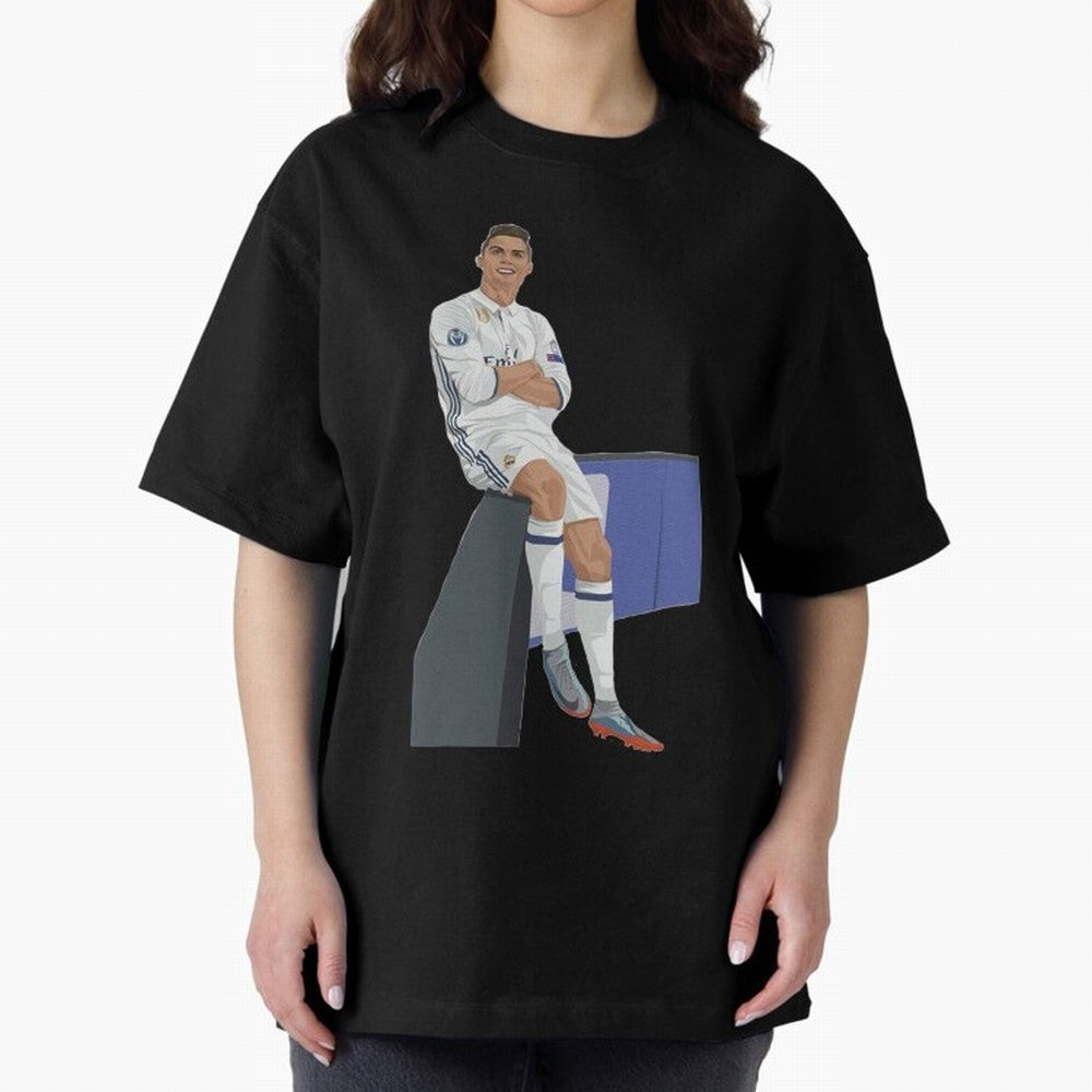 Cristiano Ronaldo Oversized T-Shirt Live for the Drama of Global Football Passion for FIFA World Cup 2026, Driven by Mbappe and Neymar, Spain and Netherlands, Classic Soccer Heritage, Championship Pressure, Fan Loyalty and International Pride;