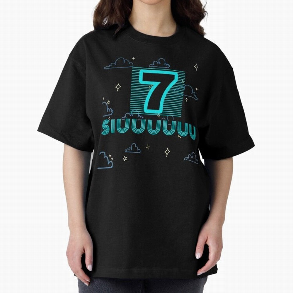 Siuuuuu 7 Cristiano ronaldo Oversized T-Shirt Relive FIFA World Cup 2026 for Fans of Cristiano Ronaldo, Haaland and CR7 and Argentina, Bringing Game Day Rituals, Football Legends, Country Pride and the Road to the Final; Perfect for Supporters Who