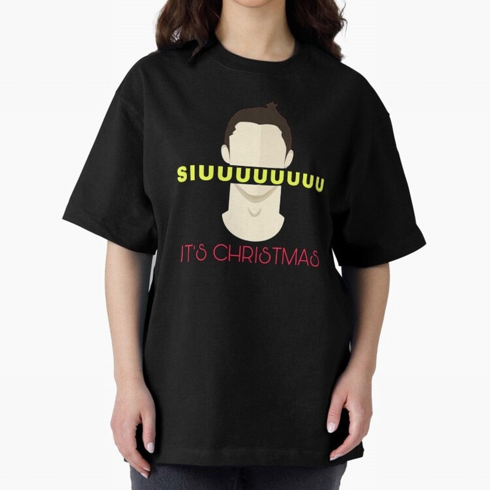 Siuuu it¡¯s Christmas CR7 Oversized T-Shirt Fuel FIFA World Cup 2026 Capturing Messi, Neymar and Mbappe, Spain Energy, Football History, Final Match Energy, Crowd Noise and Once in a Lifetime Moments; Made for Collectors Who Enjoy Iconic Players,