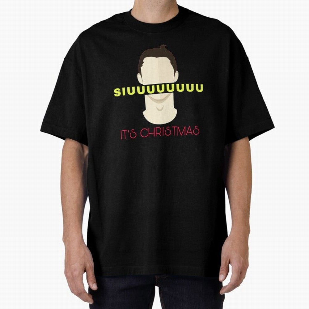 Siuuu it¡¯s Christmas CR7 Oversized T-Shirt Fuel FIFA World Cup 2026 Capturing Messi, Neymar and Mbappe, Spain Energy, Football History, Final Match Energy, Crowd Noise and Once in a Lifetime Moments; Made for Collectors Who Enjoy Iconic Players,