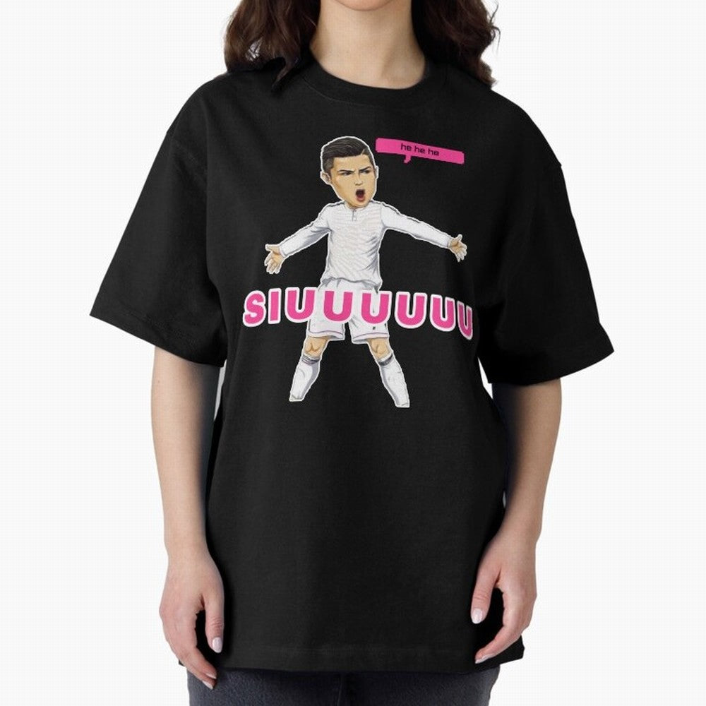 hehehe suiii Oversized T-Shirt Celebrate Football Heritage in FIFA World Cup 2026 for Fans of Messi, Neymar and Mbappe and Argentina, Bringing Worldwide Fan Energy, Dramatic Goals, Stadium Lights and Championship Celebrations; Perfect for People