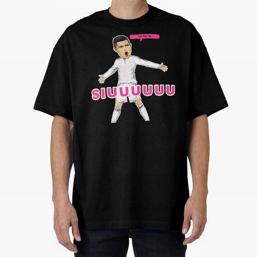 hehehe suiii Oversized T-Shirt Celebrate Football Heritage in FIFA World Cup 2026 for Fans of Messi, Neymar and Mbappe and Argentina, Bringing Worldwide Fan Energy, Dramatic Goals, Stadium Lights and Championship Celebrations; Perfect for People
