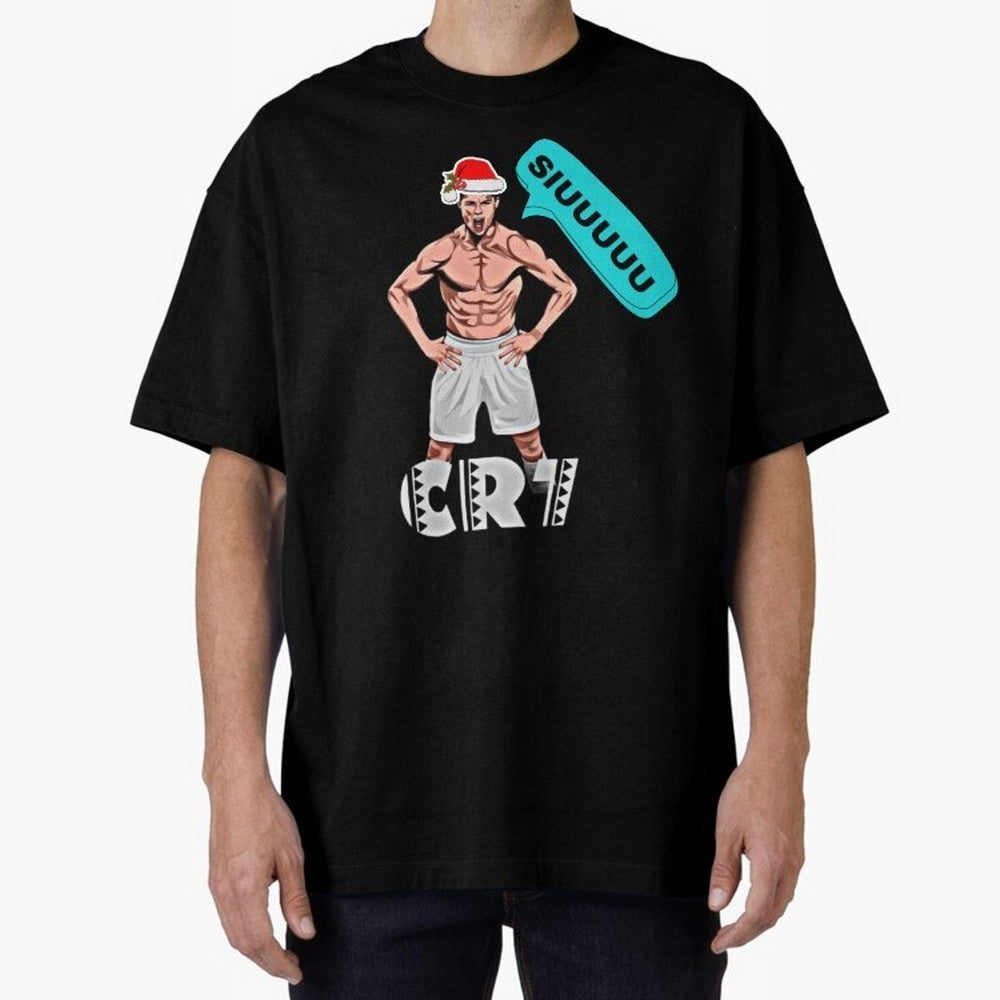 Siuuu Cristiano ronaldo Oversized T-Shirt Celebrate Global Passion for Match Day Hype around FIFA World Cup 2026 USA Canada Mexico, Haaland and Mbappe, England and Germany, Global Supporter Spirit, Legendary Goals, National Colors and Tournament