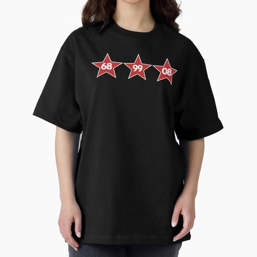 Manchester United European Cups Oversized T-Shirt Show Your Tournament Heart for FIFA World Cup 2026 USA Canada Mexico Spirit, Highlighting Spain, Mbappe, Fan Favorite Moments, National Team Passion, Big Match Drama and Soccer History; Perfect for