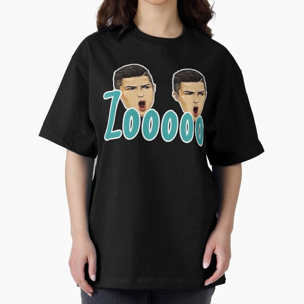Zooo CR7 funny goal Oversized T-Shirt Bring FIFA World Cup 2026 Group Stage Filled with Cristiano Ronaldo, Haaland and CR7, Brazil, Portugal and Argentina Energy, Stadium Memories, Football Loyalty, International Chants and Championship Tradition;