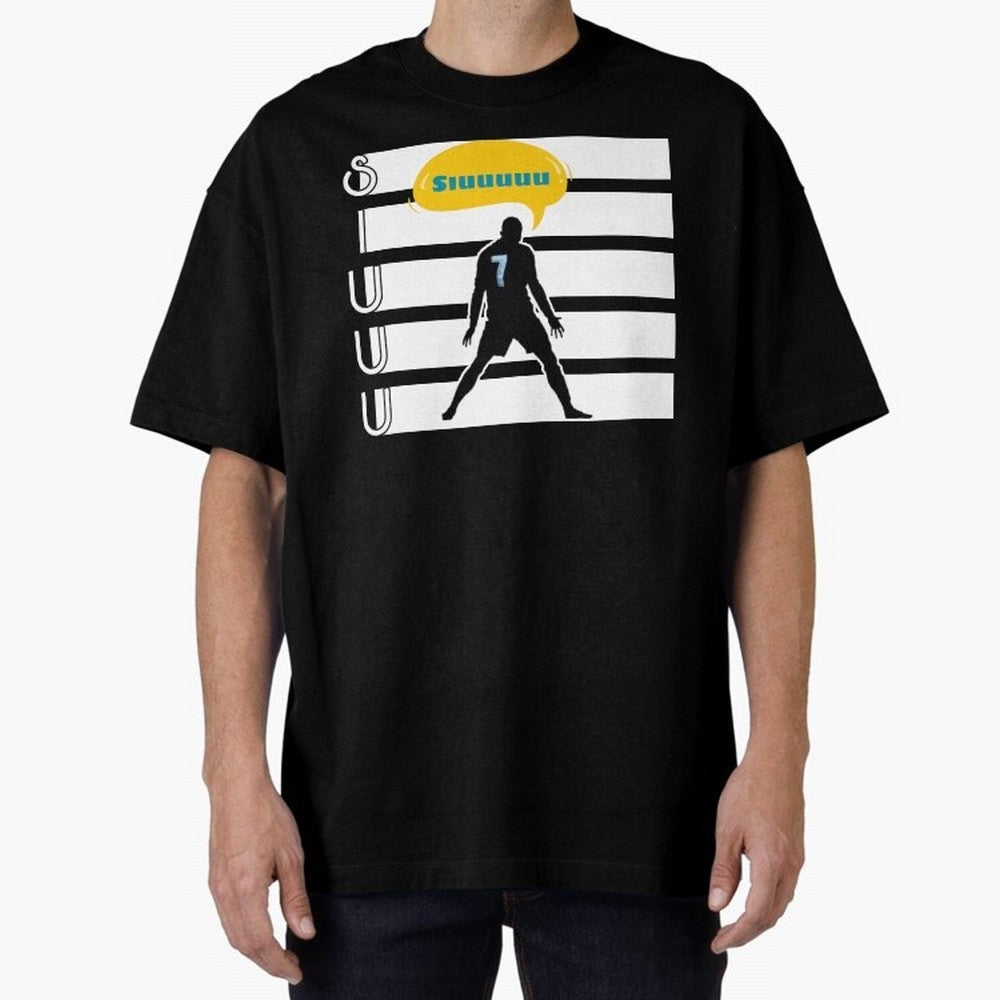 Siuuu CR7 goal Oversized T-Shirt Share Match Day Hype around FIFA World Cup 2026 Group Stage, Mbappe, Spain and Netherlands, Stadium Memories, Football Loyalty, International Chants and Championship Tradition; Ideal for Football Dads, Football