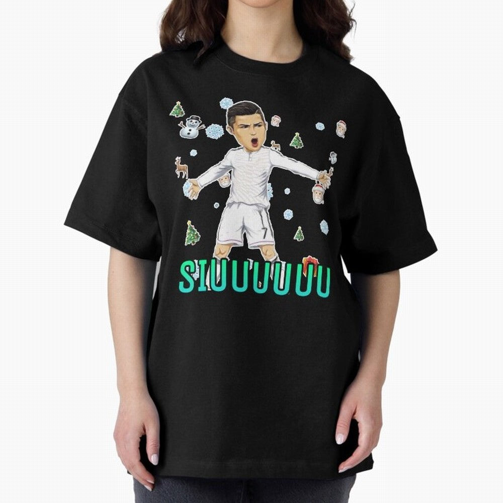 Siuuu christmas CR7 Oversized T-Shirt Show Your Tournament Heart for FIFA World Cup 2026 USA Canada Mexico Highlighting Neymar, Brazil, Portugal and Argentina Energy, Stadium Memories, Football Loyalty, International Chants and Championship