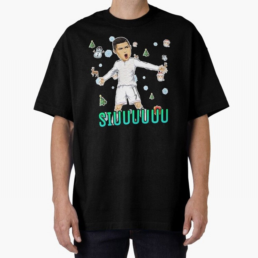 Siuuu christmas CR7 Oversized T-Shirt Show Your Tournament Heart for FIFA World Cup 2026 USA Canada Mexico Highlighting Neymar, Brazil, Portugal and Argentina Energy, Stadium Memories, Football Loyalty, International Chants and Championship