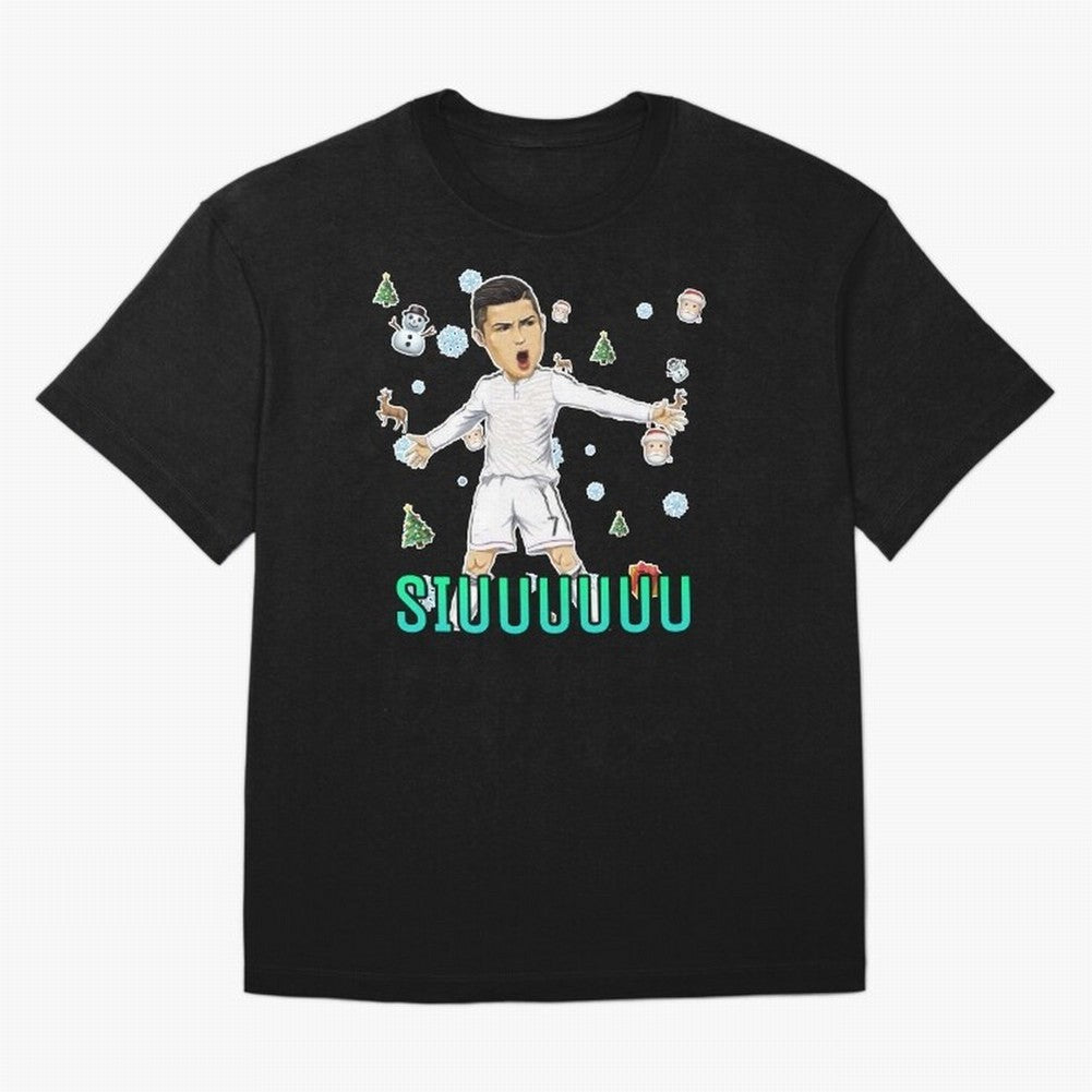 Siuuu christmas CR7 Oversized T-Shirt Show Your Tournament Heart for FIFA World Cup 2026 USA Canada Mexico Highlighting Neymar, Brazil, Portugal and Argentina Energy, Stadium Memories, Football Loyalty, International Chants and Championship