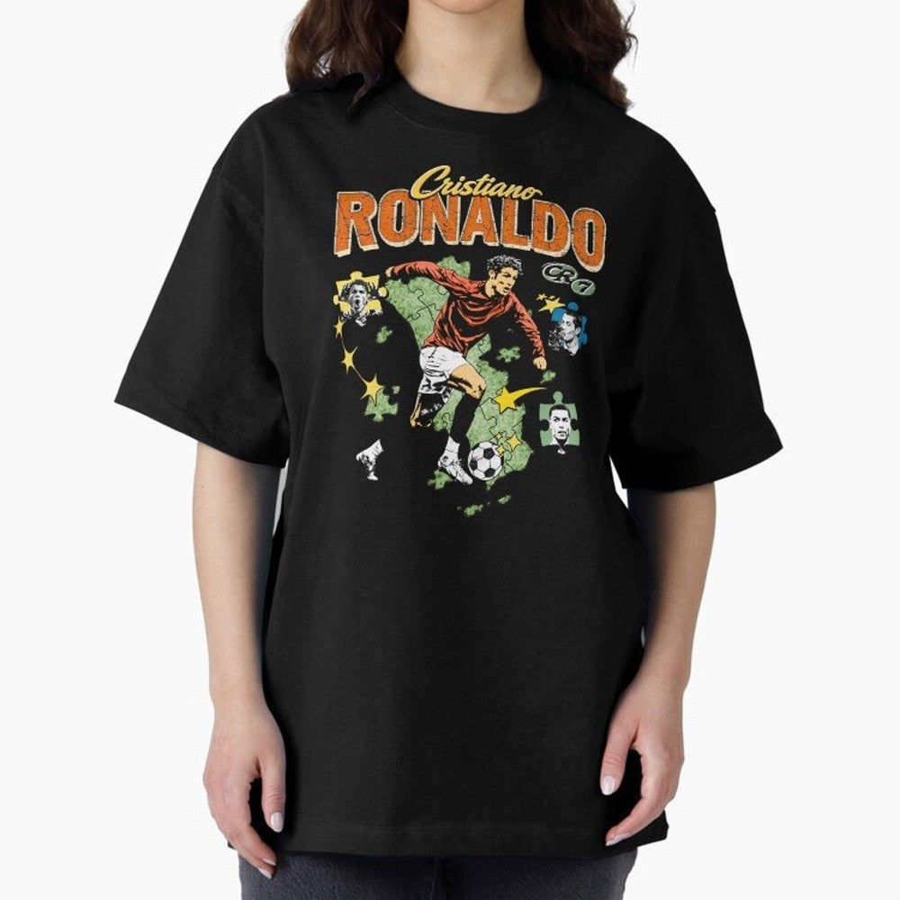 CR7 Cristiano Ronaldo Vintage Oversized T-Shirt Back Your Heroes with FIFA World Cup 2026 Group Stage for Fans of Messi, Neymar and Mbappe and Netherlands, Bringing Soccer Culture, Superstar Moments, National Team Dreams and Competitive Fire;