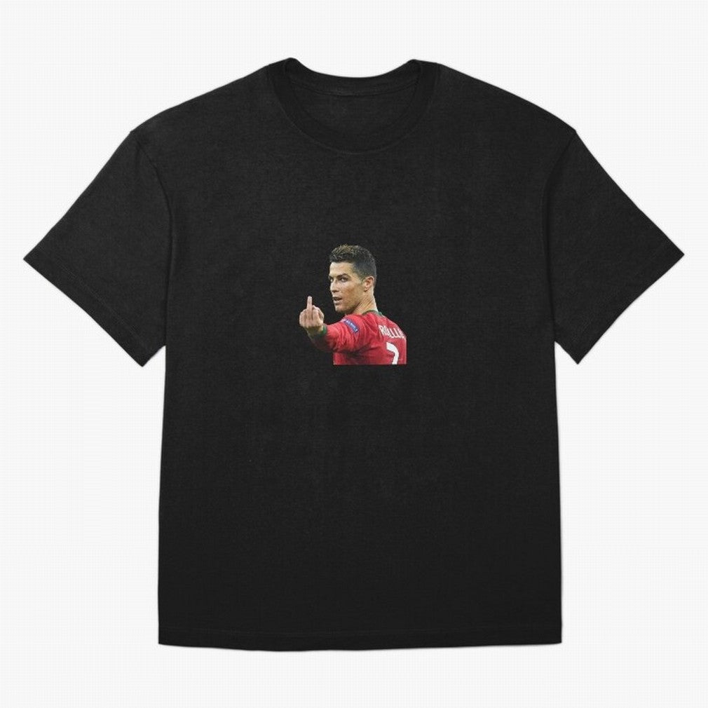 Cristiano ronaldo showing middle finger Oversized T-Shirt Celebrate National Team Dreams in FIFA World Cup 2026 USA Canada Mexico Spirit, Featuring England, Messi, Championship Spirit, Famous Goals, Roaring Crowds and International Football Unity;
