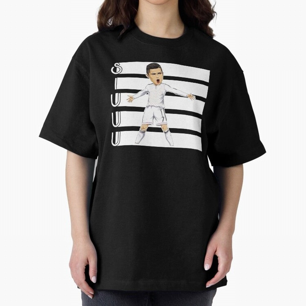Siuuu Cristiano ronaldo goal Oversized T-Shirt Celebrate Golden Goal Energy in FIFA World Cup 2026 Group Stage for Fans of Cristiano Ronaldo, Haaland and CR7 and England, Bringing Match Day Excitement, Supporter Culture, Golden Goals and Global