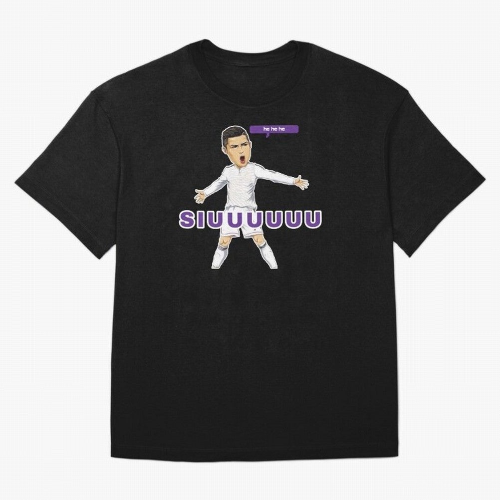 Hehehe siuuu Oversized T-Shirt Bring a Vintage Feel to FIFA World Cup 2026 for Fans of Neymar, Haaland and Cristiano Ronaldo and Spain, Bringing Stadium Chants, National Pride, Trophy Dreams and Unforgettable Football Memories; Perfect for People