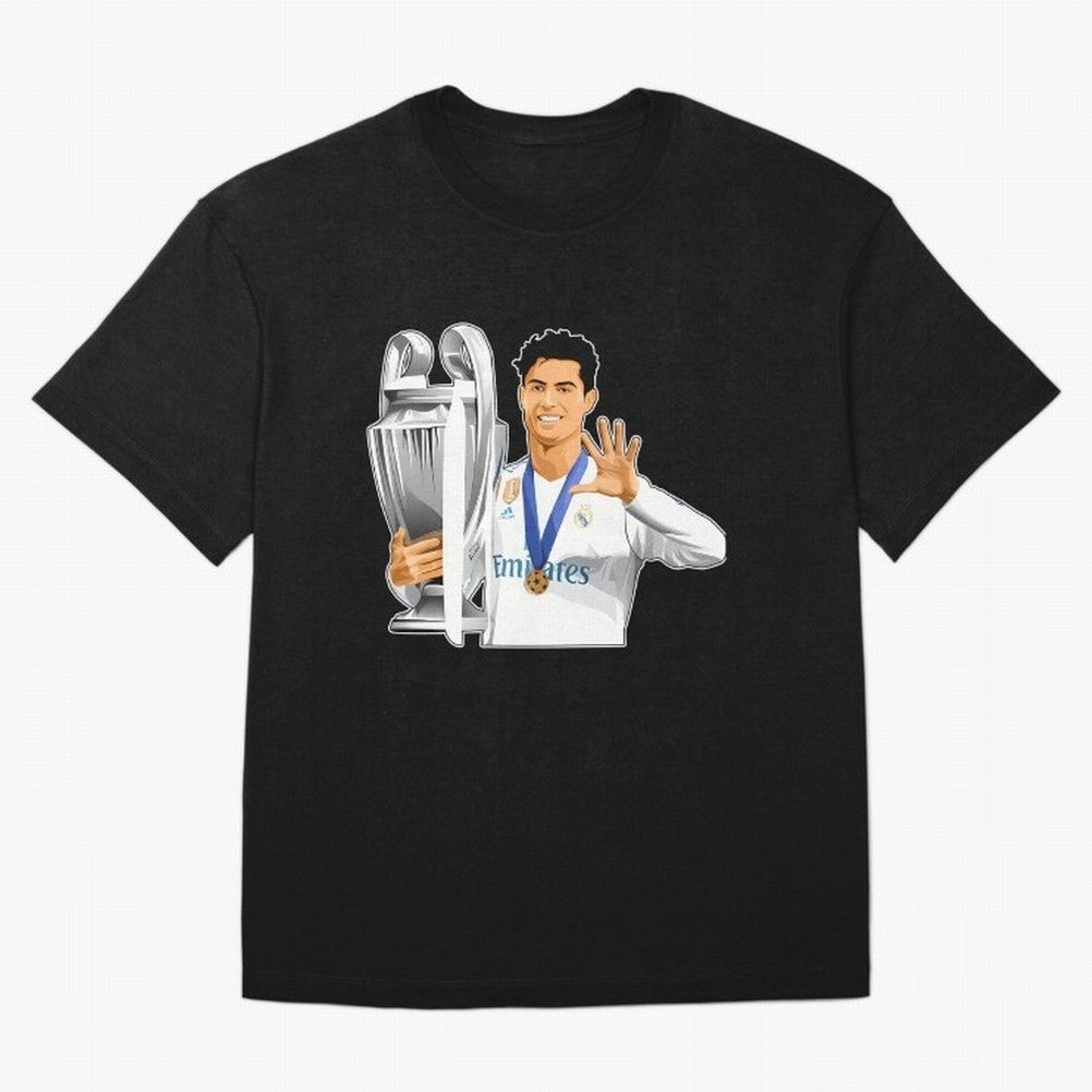 Ronaldo Throphy Oversized T-Shirt Join the Global Buzz around FIFA World Cup 2026 Group Stage Made for Messi and Cristiano Ronaldo, Brazil Energy, Stadium Chants, National Pride, Trophy Dreams and Unforgettable Football Memories; Made for Die Hard