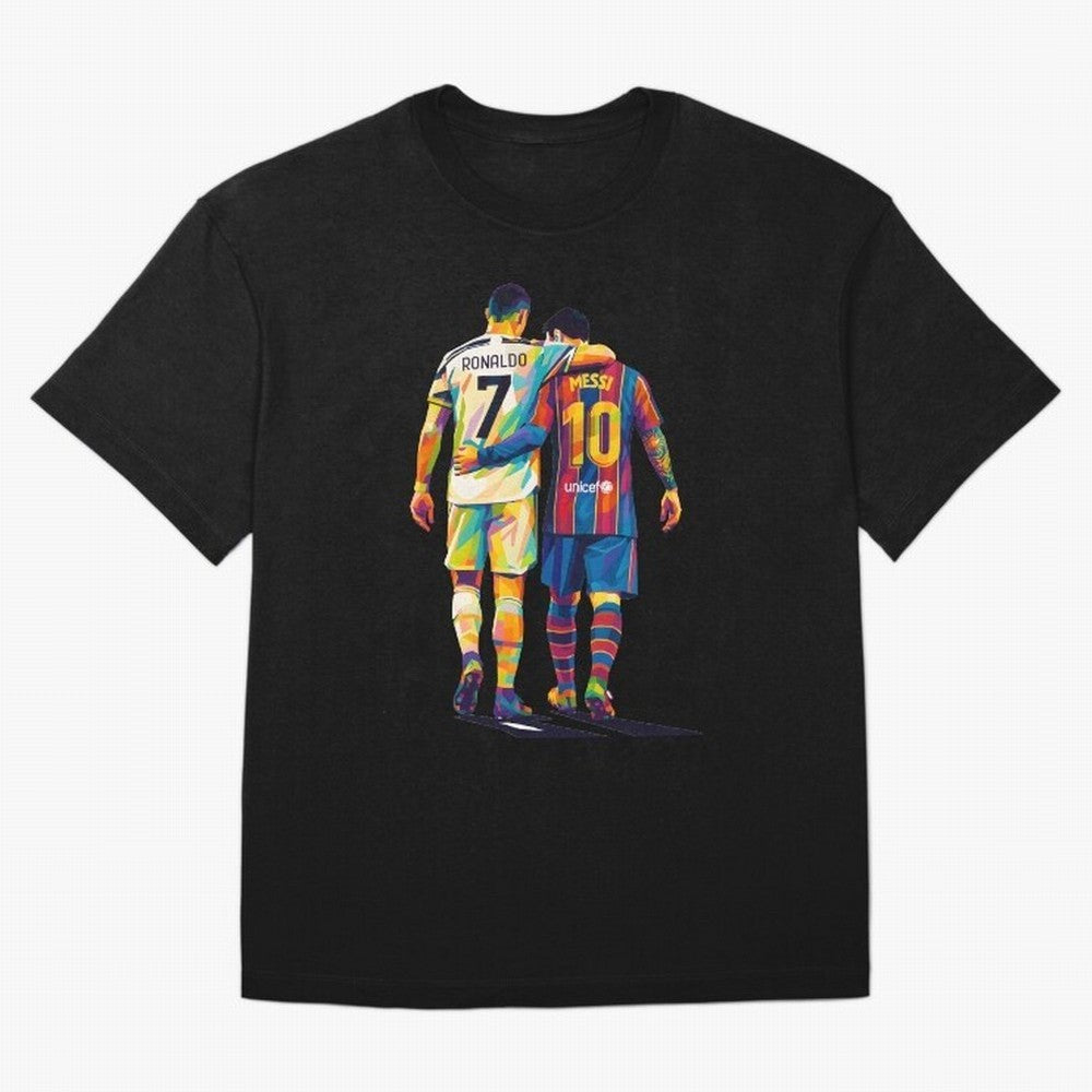 Cristiano Ronaldo & Messi Oversized T-Shirt Treasure FIFA World Cup 2026 Inspired by Haaland, Argentina, France and Brazil Energy, Stadium Chants, National Pride, Trophy Dreams and Unforgettable Football Memories; Great for Supporters Who Love
