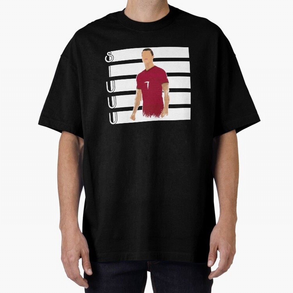 Siuuu cr7 funny goal Oversized T-Shirt Bring World Football Passion into Global Football Passion for FIFA World Cup 2026 Group Stage, Capturing Haaland and Mbappe, Argentina and Brazil, Football Festival Excitement, Trophy Ambitions, Country