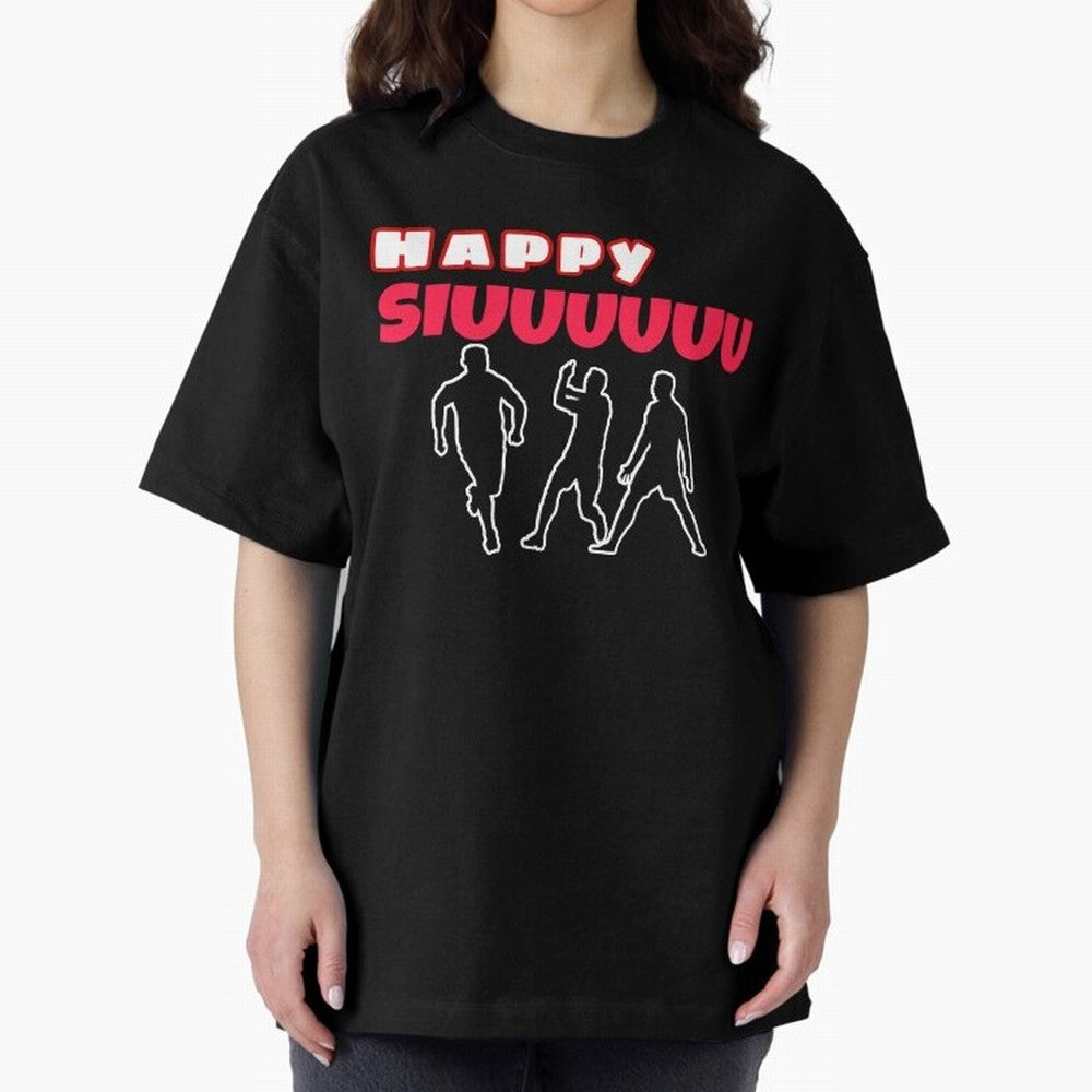 Happy siuuu CR7 goal Oversized T-Shirt Show Passion for the Stars of FIFA World Cup 2026 Featuring Cristiano Ronaldo, Netherlands Energy, Game Day Rituals, Football Legends, Country Pride and the Road to the Final; Ideal for Football Dads, Football
