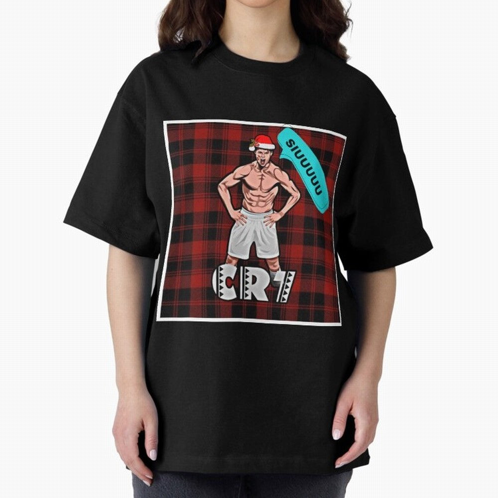 Siuuu Cristiano ronaldo goal Oversized T-Shirt Show Your Love for FIFA World Cup 2026 USA Canada Mexico Spirit, Driven by Spain, CR7 and Messi, Goal Celebration Energy, Supporter Heritage, Football Icons and Worldwide Tournament Joy; Built for